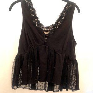 Anthropologie Forever That Girl Black Camisole Top, Medium